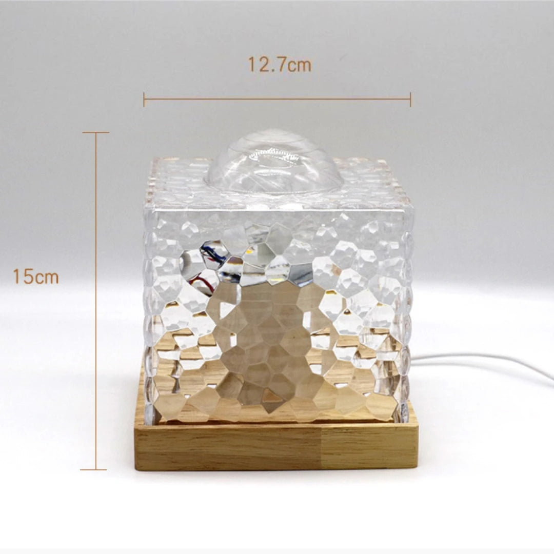 AquaAura water wave atmosphere lamp with realistic ocean wave projection and adjustable lighting modes