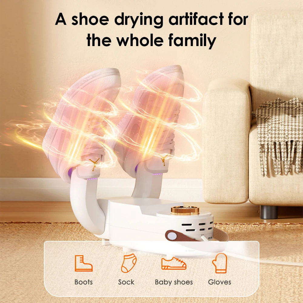 DryStep waterproof LED boot dryer with dual drying ports and fast-dry technology for shoes and boots